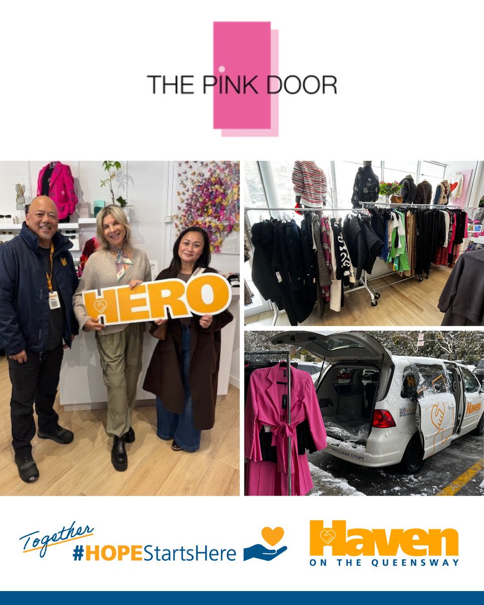 HavenontheQ's tweet image. Marcia, our Haven Volunteer Hero, is out in the community recruiting more Haven Community Heroes like The Pink Door, who will transform lives through their in-kind donations. You can be a Hero this holiday season too! #transformationtuesday #donation #payitforward #givehope