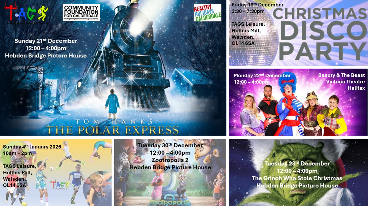 tagsprogramme's tweet image. What a festive lineup!

#December
Fri 19th 
#Christmas Disco @tagsprogramme 
Sun 21st
Polar Express @hbpicturehouse
Mon 22nd 
Beauty &amp;amp; The Beast @VicTheatre 
Tue 23rd 
Grinch @hbpicturehouse 
Tue 30th
Zootropolis @hbpicturehouse 

#HAF2025 

tags.coordinate.cloud/project/72381
