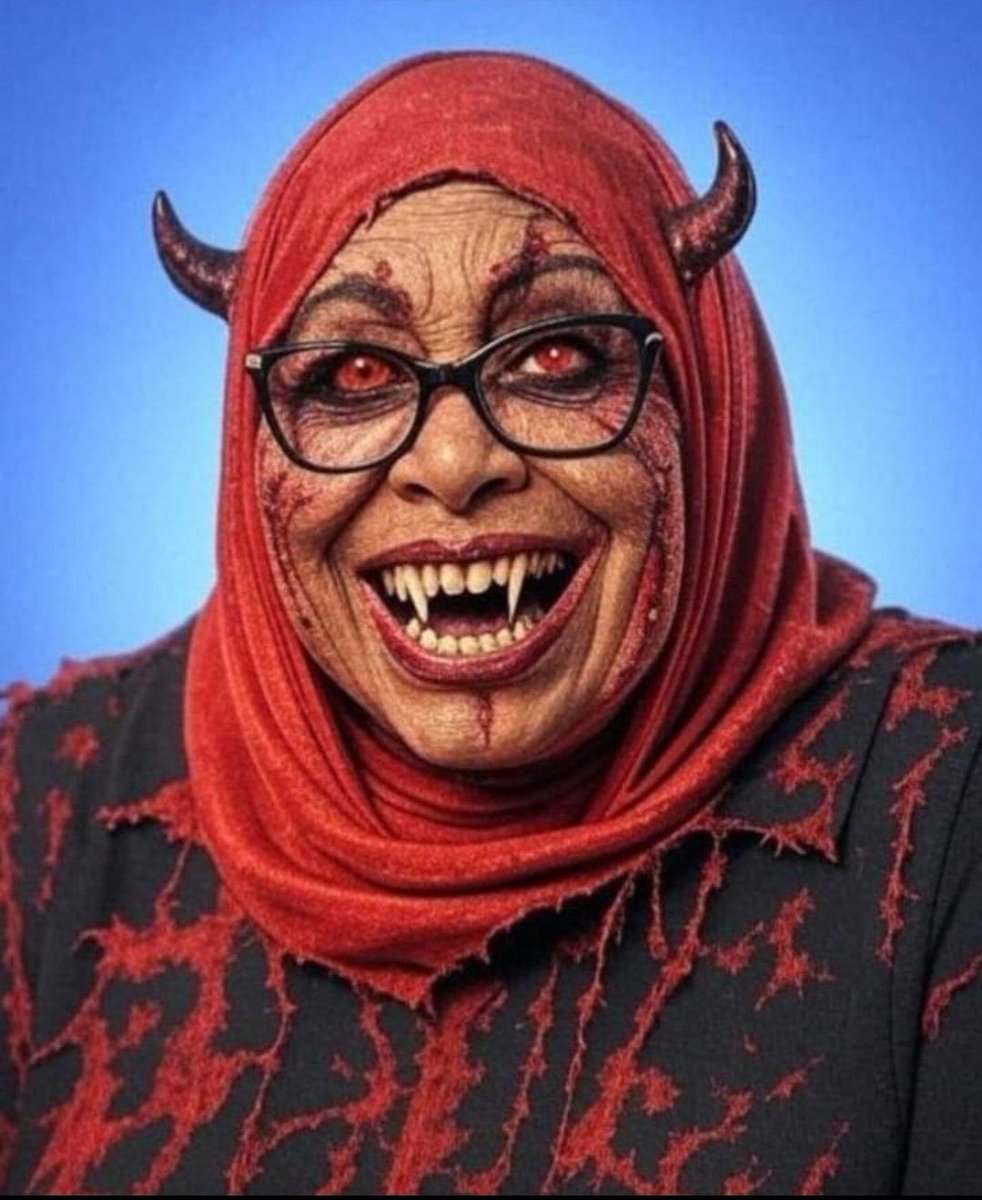 Slit the throat of this vampire donning black hijabs like a western witch