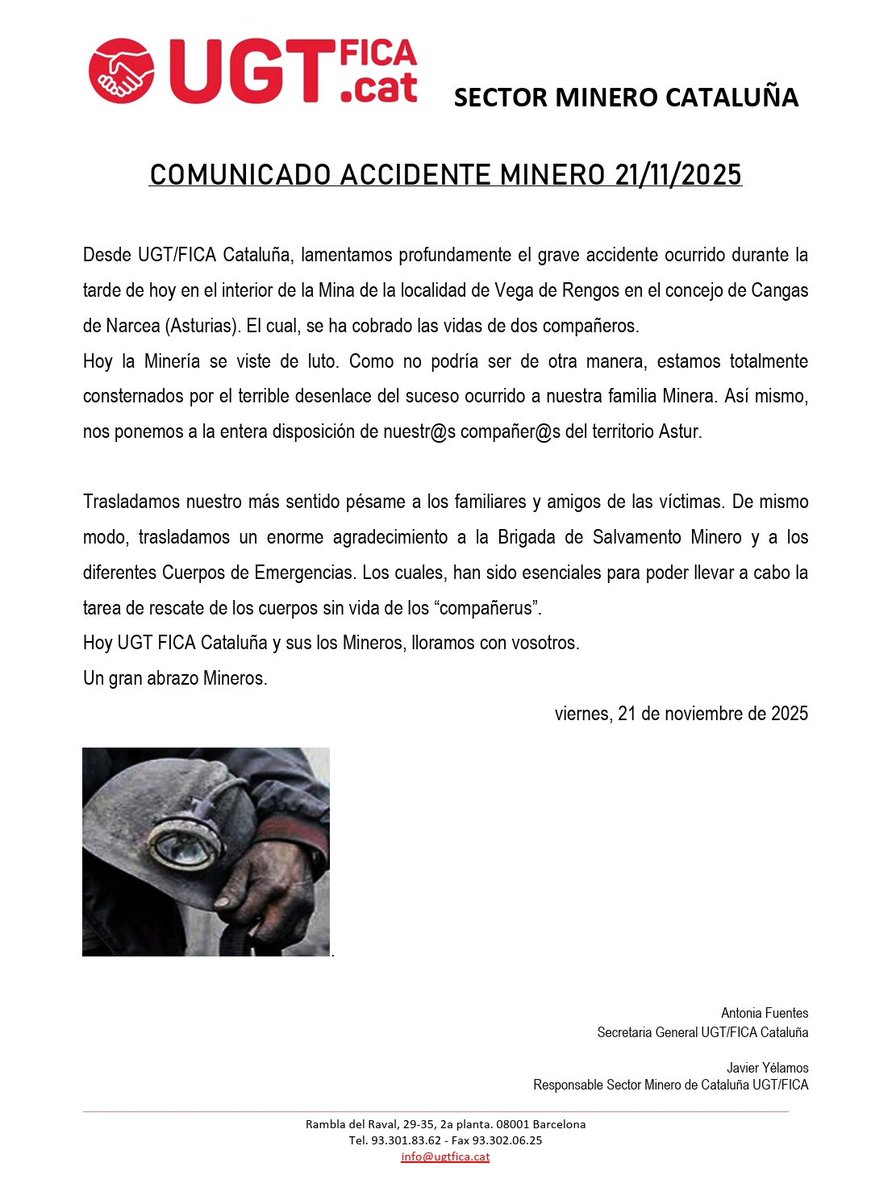 UGT Minería tweet media