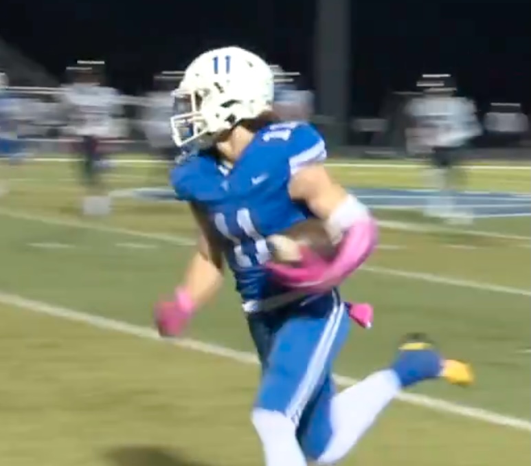 Tonight, Community School of Davidson's Tyler Johnson has a chance to do something rarely seen in high school football.

Johnson, a senior,  is 80 receiving yards away from reaching 1,000 or more yards passing, receiving and rushing in his career. Community School of Davidson