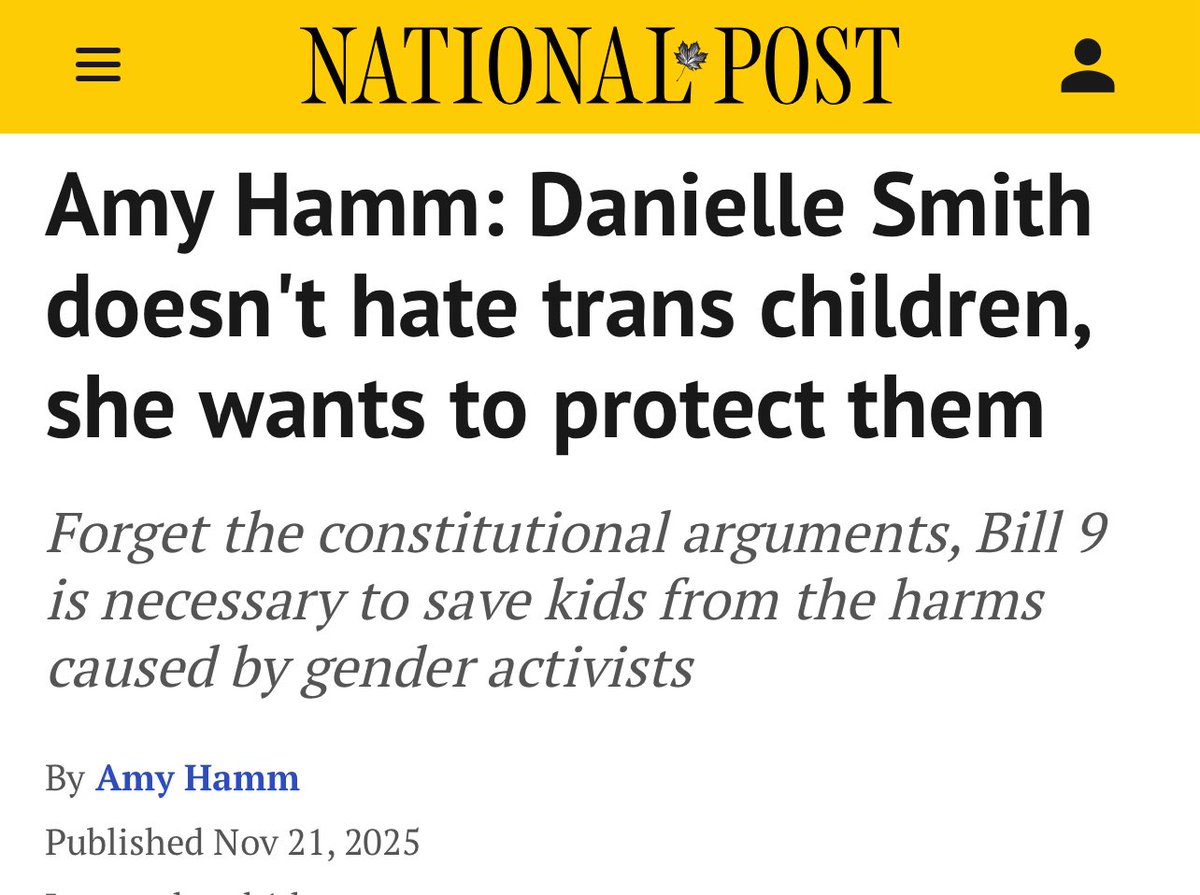 preta_6's tweet image. My latest. Thank you, @ABDanielleSmith, for doing the right thing. 🙏🏻

“Constitutional arguments about the use of the notwithstanding clause should not even matter at this point. There is something heinous, wicked and dead wrong going on: children are being sterilized and made…