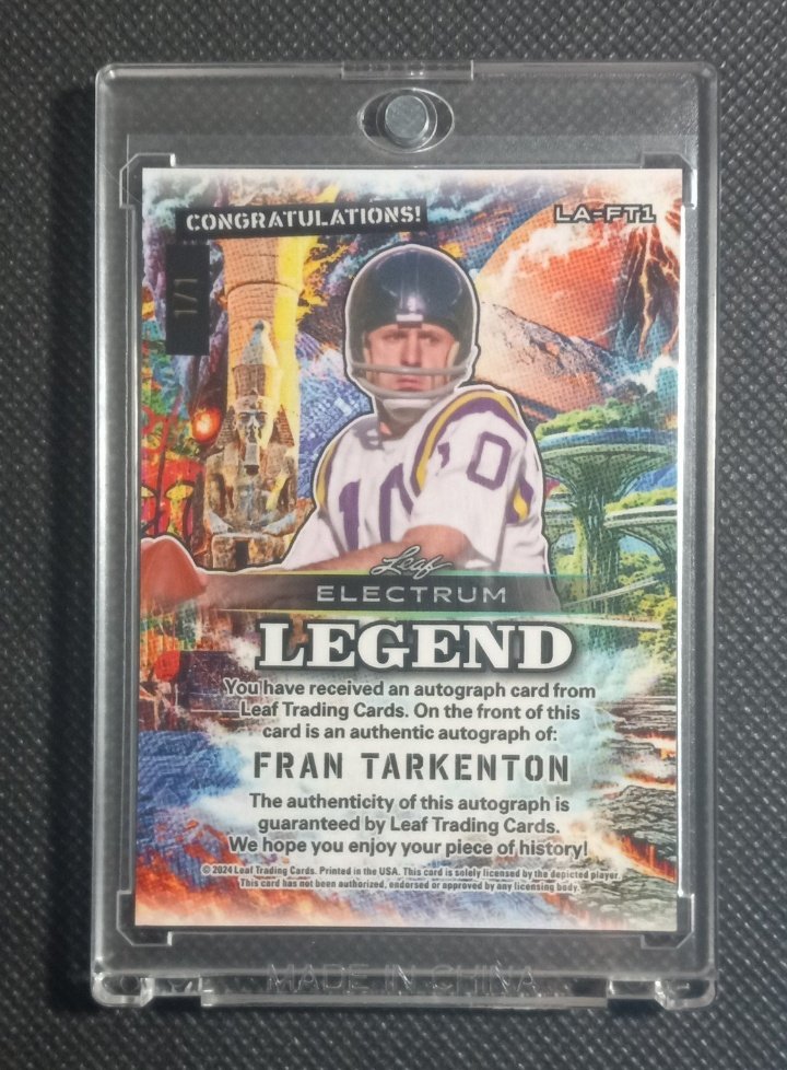 SNoesportscards's tweet image. $60 Shipped
$55 Stacked
Fran Tarkenton Legend Autograph Silver Gold Foil 1/1
PayPal G&amp;amp;S or Venmo
