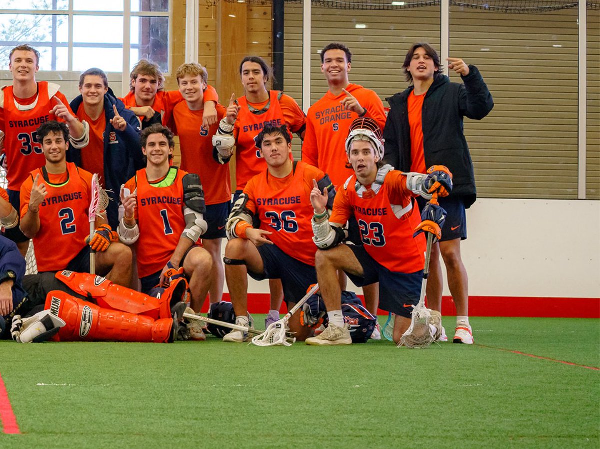Jack_On_Sports's tweet image. The Orange team wins @CuseMLAX&apos;s box lacrosse &quot;Mega Bowl&quot;.
#Cuse