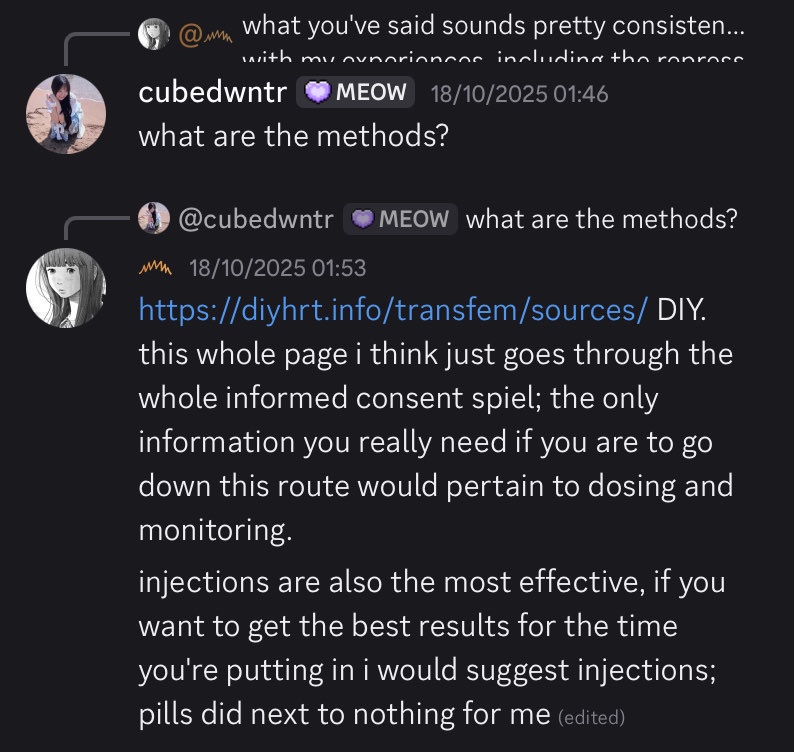 cubedwntrragain's tweet image. vyth, creator of Necrotic Majesty (former ILL top 1) and several other impossible levels and a noteable member of the ILL community encouraging min0rs to take HRT without telling anyone #geometrydash
