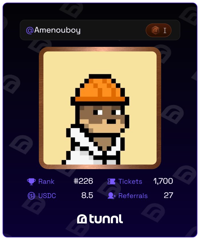 Amenouboy's tweet image. app.tunnl.io/?refcode=Ameno…