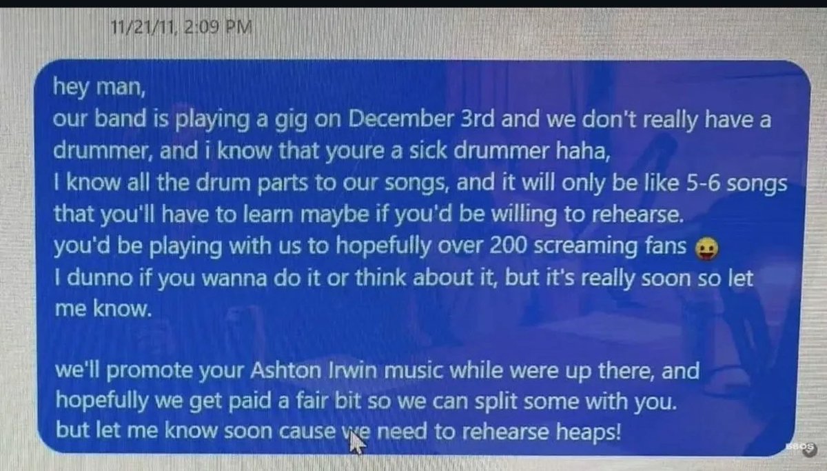 acousticsetluke's tweet image. hey so wdym it’s been 14 years since Michael facebook messaged Ashton and today their sixth album broke records in the UK and Australia?? I am crying so hard I love this band so bad 😭😭😭😭