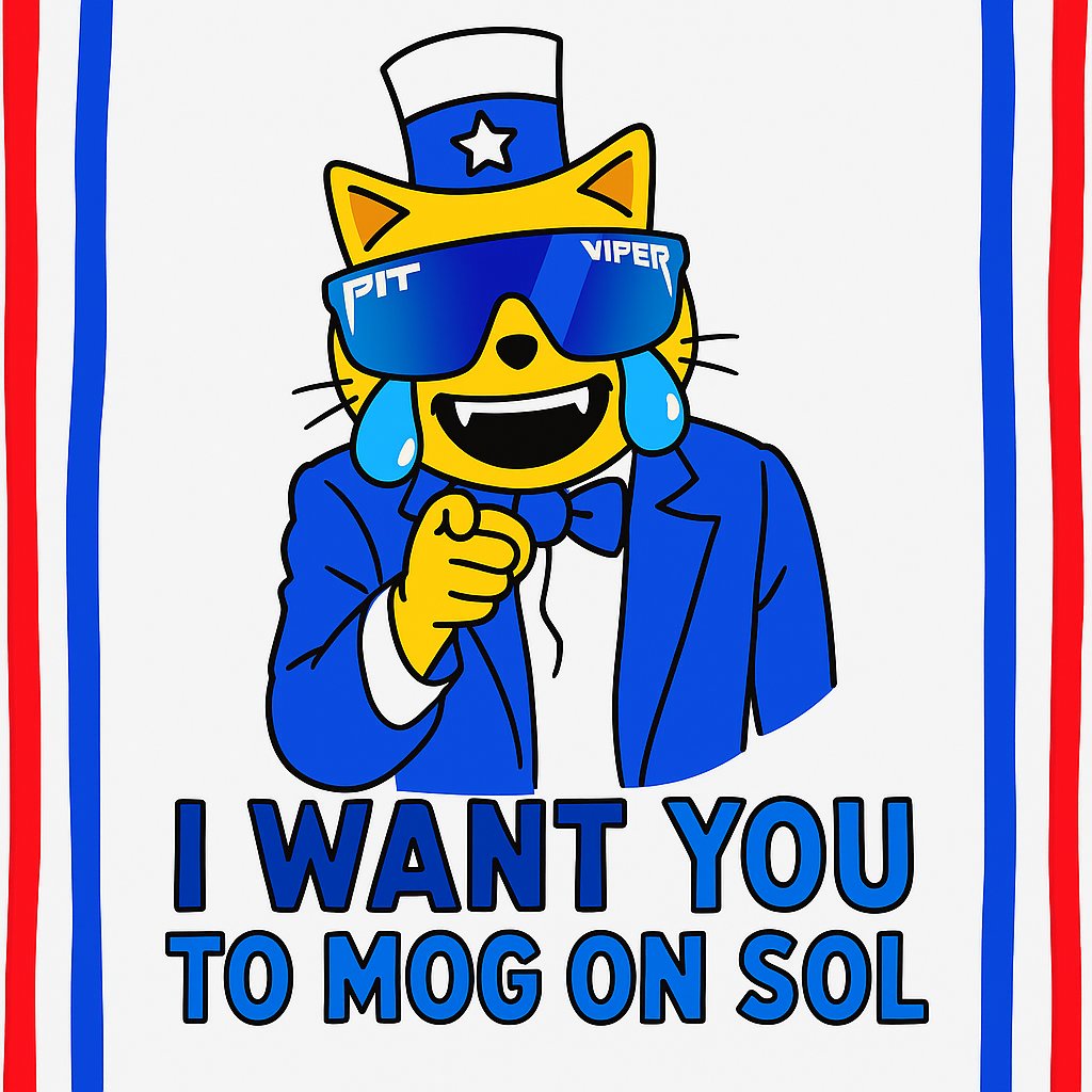 DaFranchize3's tweet image. He pointed at YOU for a reason
Time to MOG ON SOL, soldier. Time to put the Mog on Sol Pit Vipers on.

Ca: EhRB3AwMtff4KEyffsQmLYTiv3PuP1wFqbYNZ65spump