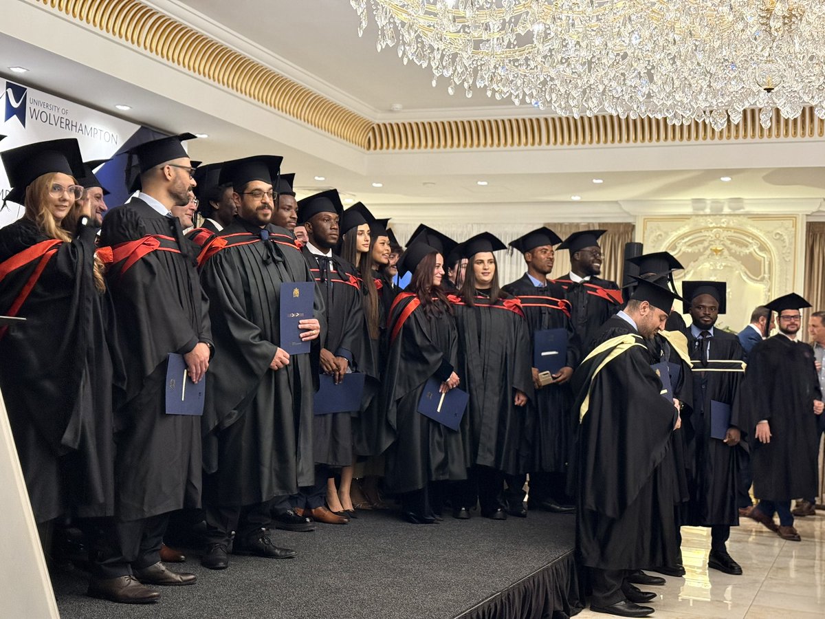 A special day delivering the commencement speech at the University of Wolverhampton. Met a student who carried a photo of his late father on his gown. It was his dad’s dream to see him graduate. Someone was smiling from above.