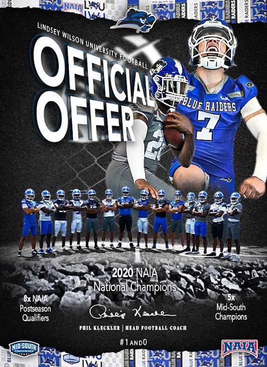 #AGTG BLESSED to have received my 2nd offer from <a href="/LWUfootball/">LWU Football</a>! Thank you <a href="/Coach_Crisp/">Spencer Crisp</a> !

<a href="/Dub_C_Football/">Central Football</a> <a href="/Coach_Kuhn/">Ben Kuhn</a> <a href="/CoachJuby/">Matthew Juby</a> <a href="/coachboji/">Peyton Boji</a>
