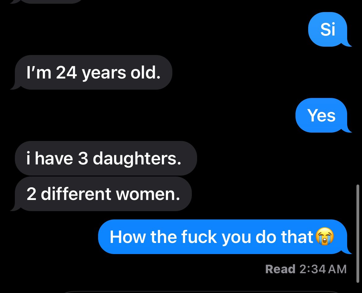 Probably not the best response I could’ve had