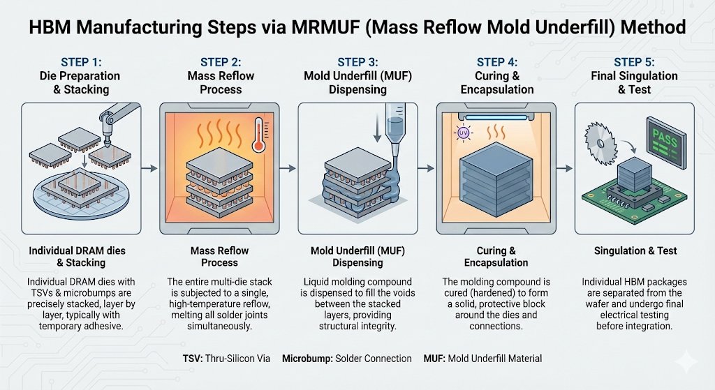 zephyr_z9's tweet image. This is how SK Hynix manufactures its HBM