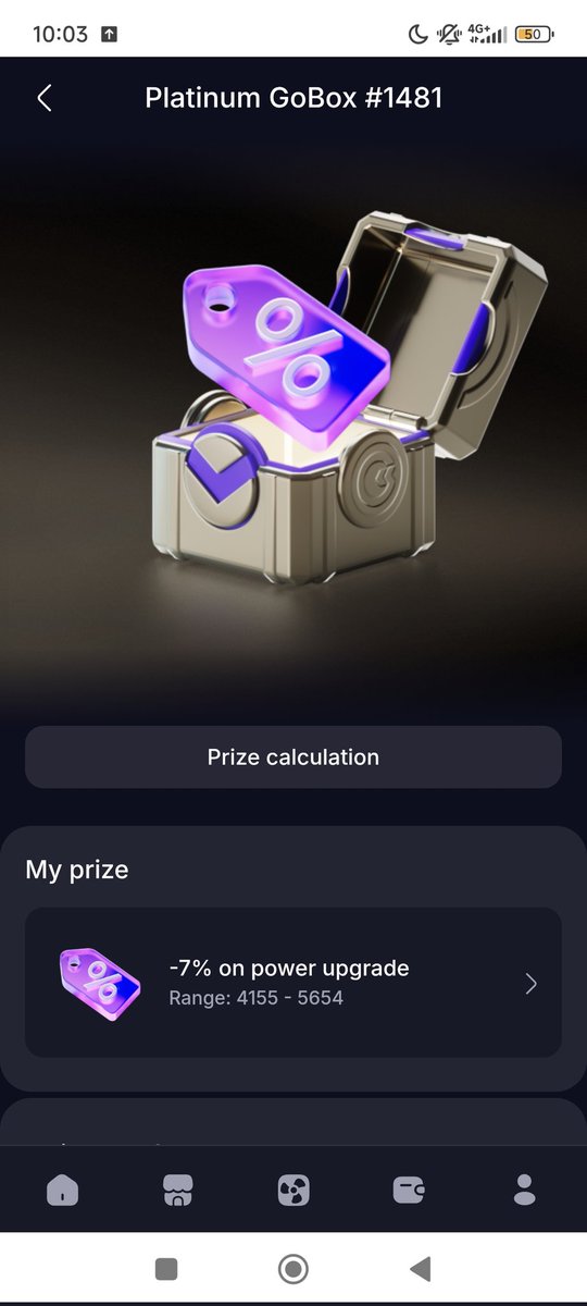 BatBat513958's tweet photo. Never get lucky for opening GoBox 😅 until Platinum. #GoMining #GoBox https://t.co/mYS8Pu2Izn