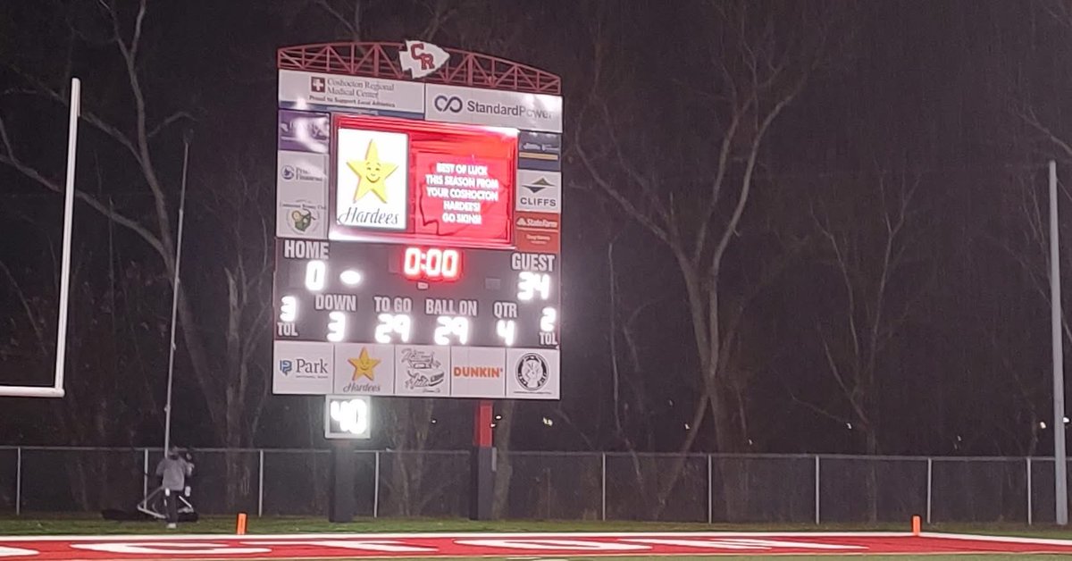 What a night in Coshocton for a regional final event.   Indian Valley got the win 34-0    Perfect setting where you had both sets of bleachers full of people.   A huge thanks to all the great help I had tonight.    I think we were 3500+ deep tonight <a href="/OHSAASports/">OHSAA Sports</a>