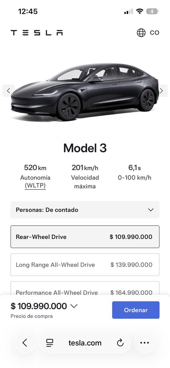 GermanMoraPrie1's tweet photo. Q puede ocasionar q un Tesla Model3 valga comercialmente el doble de un Toyota hibrido pero en Colombia los precios sean iguales aunque la tecnología es muy superior ? https://t.co/e75aNFq9BF