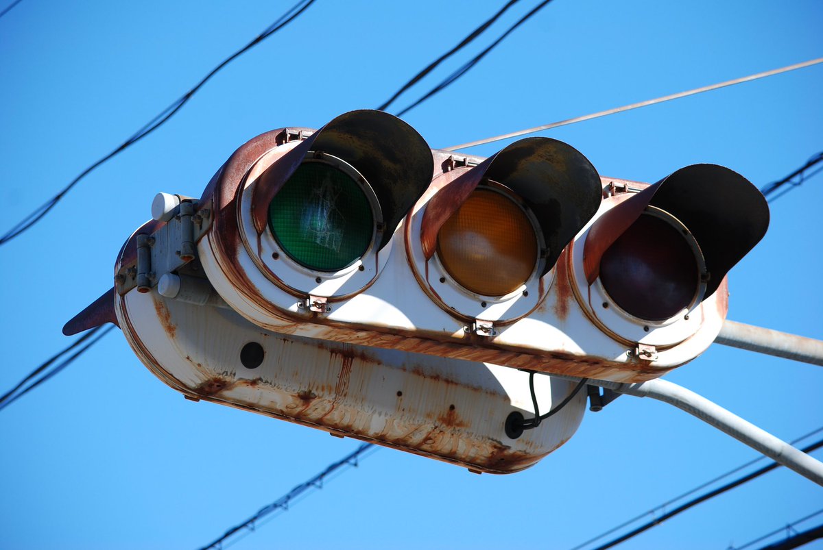 Signal_info1's tweet image. #信号機更新情報
福島県郡山市熱海町熱海6丁目
NS初期丸型＋内庇→コイト低コスト＋NS低コストカプセル
予告灯は廃止されました