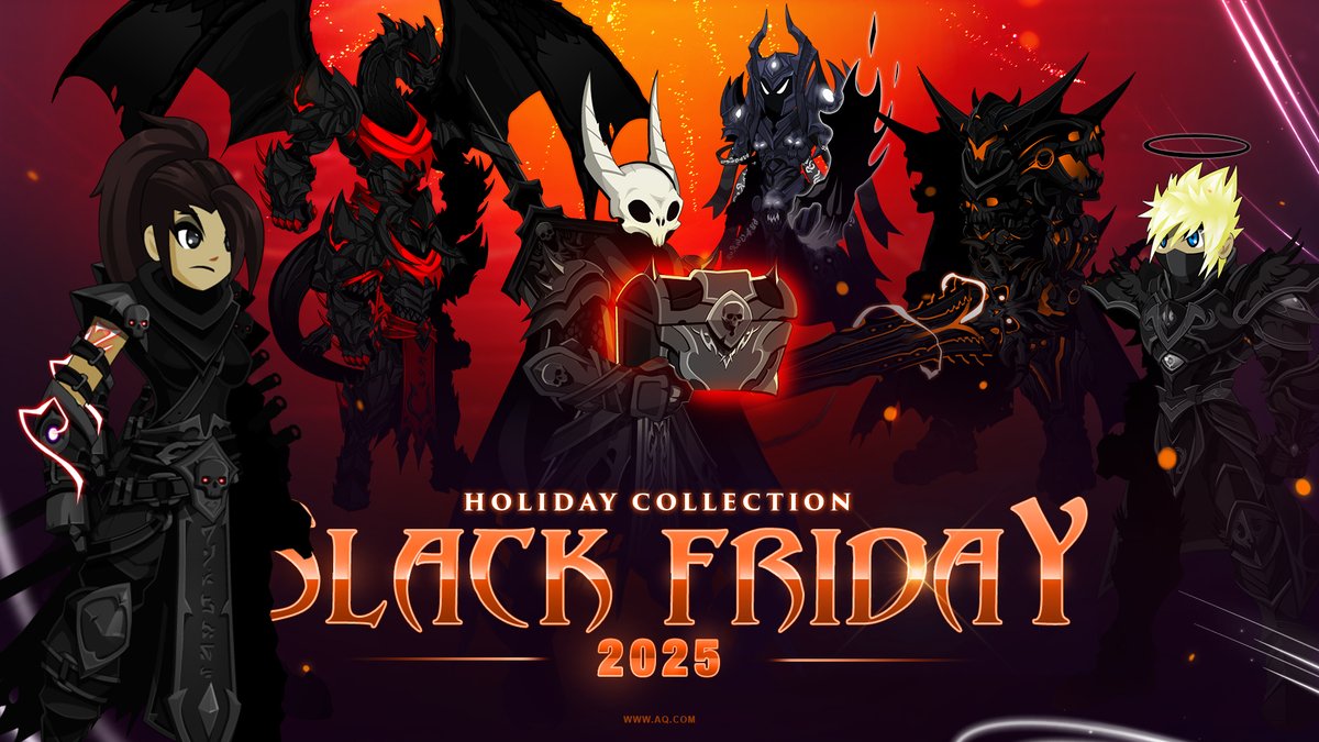 Our Black Friday 2025 Collection is here! Choose from over 65 dark items in Quibble's shop. Rare collectors, get the chest to unlock ALL the items and a character page badge for 10,000 ACs! AQ.com