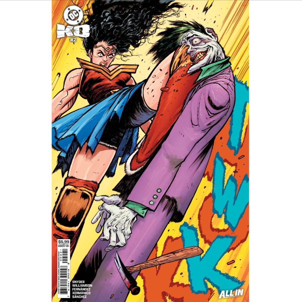 918ronjay's tweet image. 📢New comics coming out Wednesday, November 26th! 
Issues #2 of DcKo and Absolute batman #14 🔥🎨 @Ssnyder1835 
Follow For More news and comics updates 
#batman #dc #dccomics #wonderwoma #joker #art #covers #illustrations