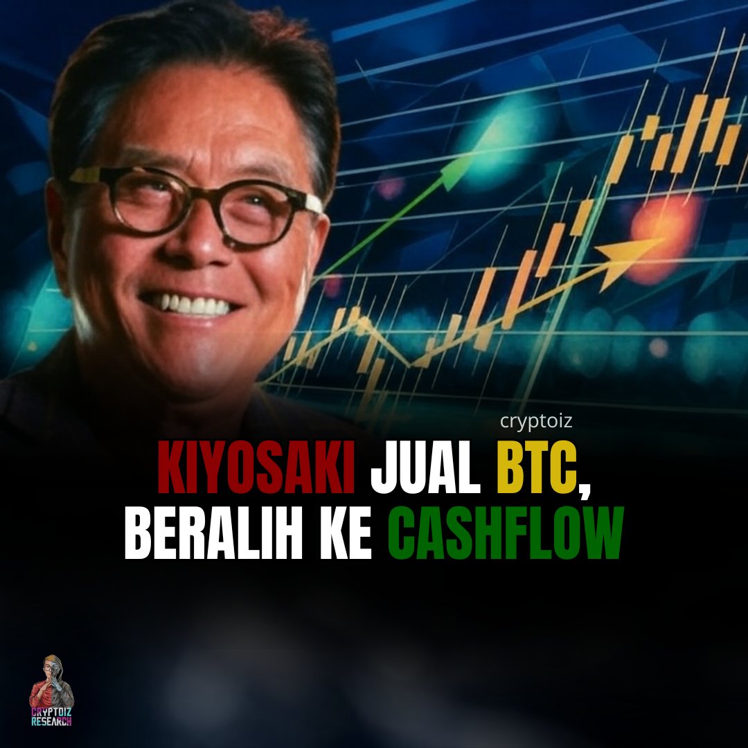cryptoiz_IDN's tweet image. Kiyosaki ngumumin di X dia jual $2.25M BTC di harga sekitar $90K. Modal dia dulu cuma $6K per BTC, jadi jelas dia cuan brutal.

Uangnya diputar ke dua surgery center dan bisnis billboard, dengan target $27.5K/bulan cashflow bebas pajak tahun depan.

Tapi dia bilang tetap bullish…