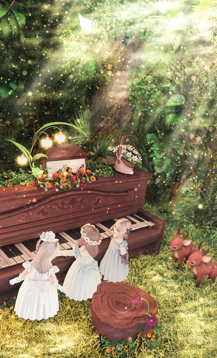 __iuxxx__r's tweet image. 森の音楽会 𓂃🌿𓈒𓏸

#おはララ #ララフェル #FF14