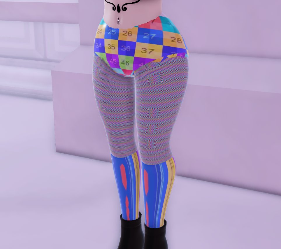 tiffairie's tweet photo. oh no the mapping on the lullaby heels leggings toggle :/ https://t.co/7966gOE8ad