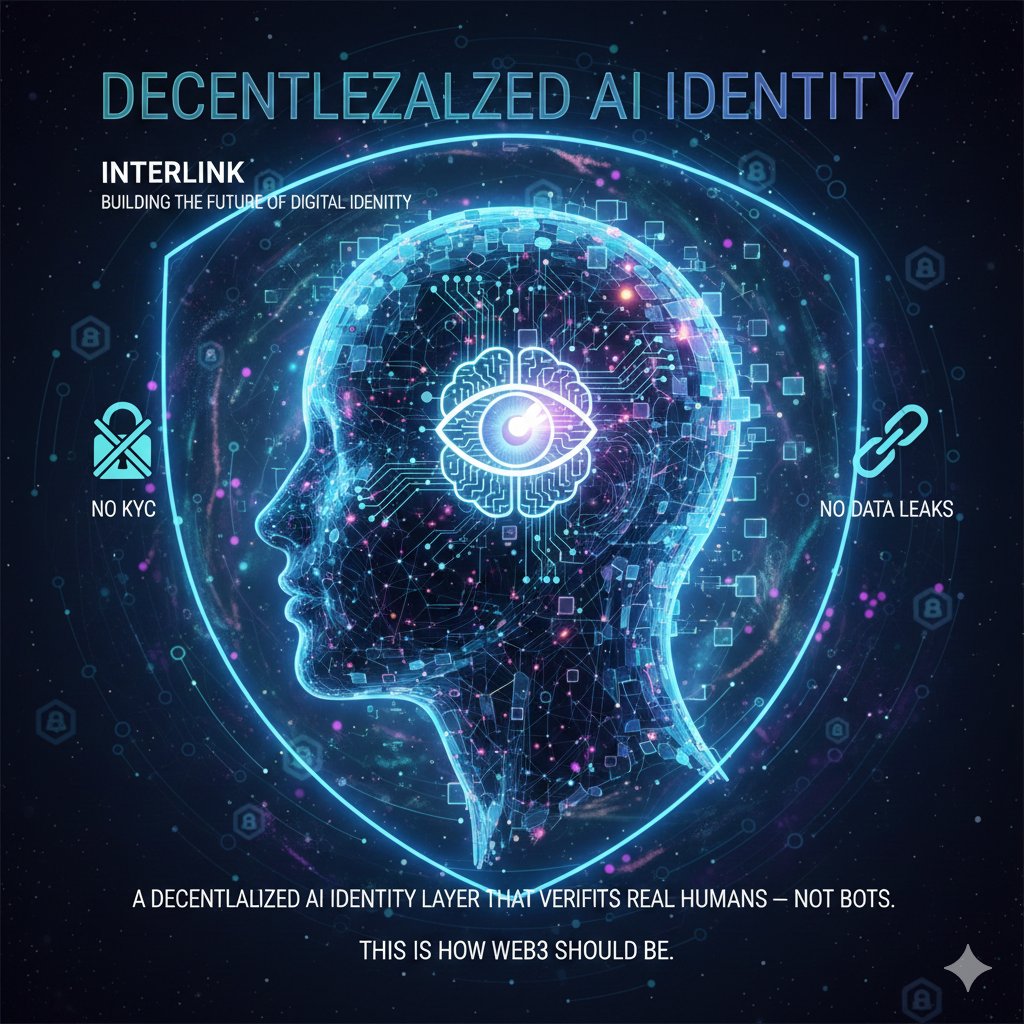 07vamsi_prince's tweet image. Decentralized AI Identity

InterLink is building the future of digital identity.
No KYC. No data leaks.
A decentralized AI Identity Layer that verifies real humans — not bots.
This is how Web3 should be.
#AIIdentity #Web3 #InterLink #ITLG #ITL