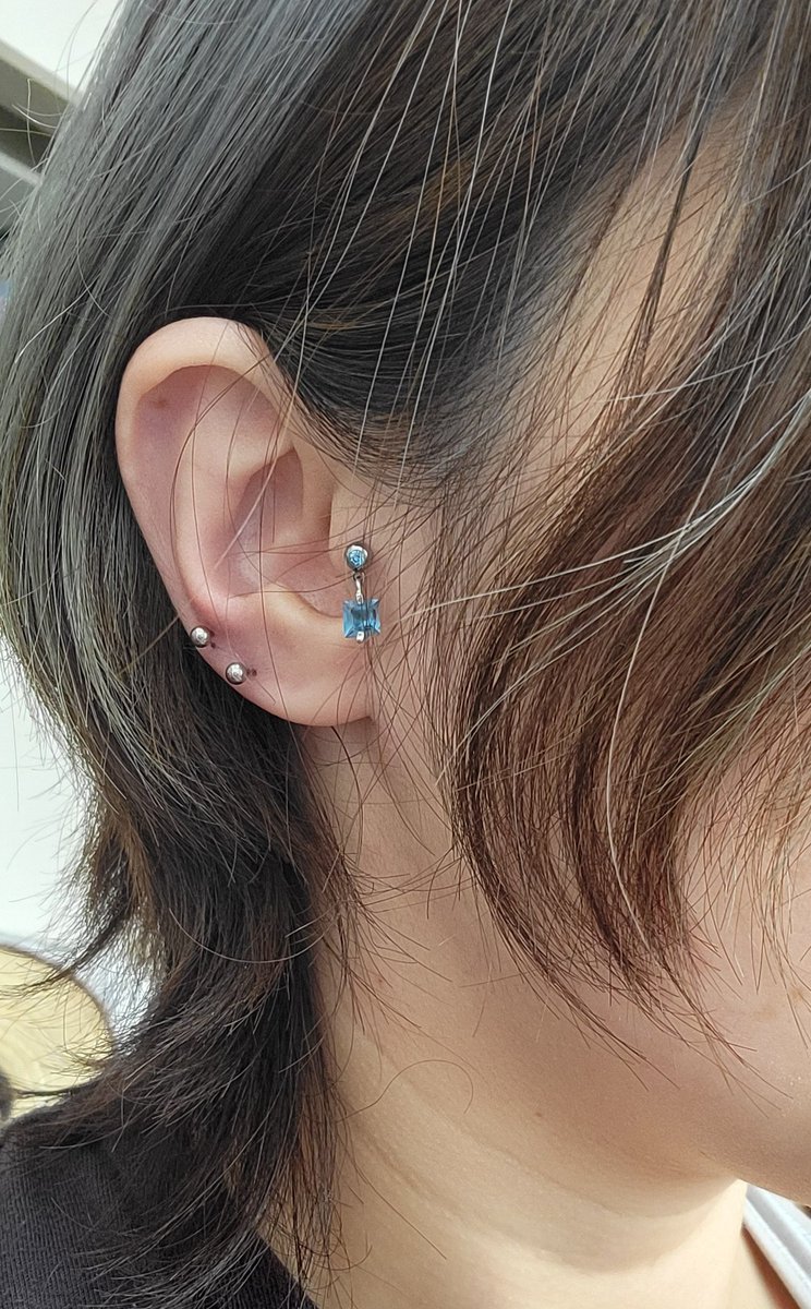 自分で2つ開けた～☺️