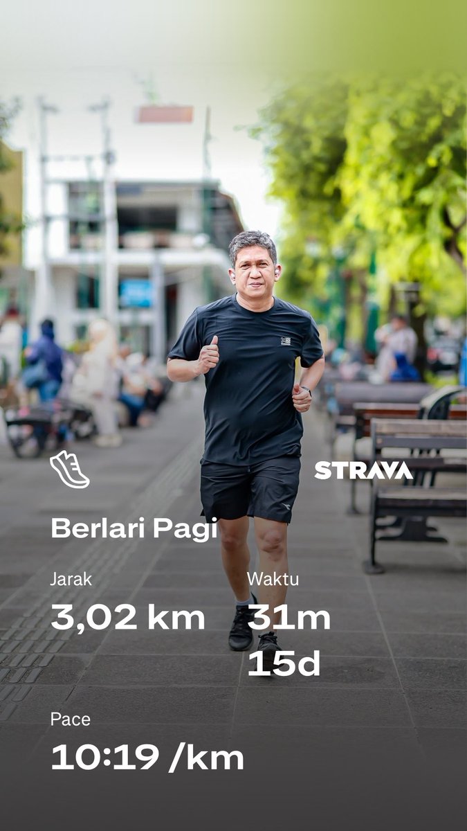 Cek lari saya di Strava.
strava.app.link/YQKjnljyuYb