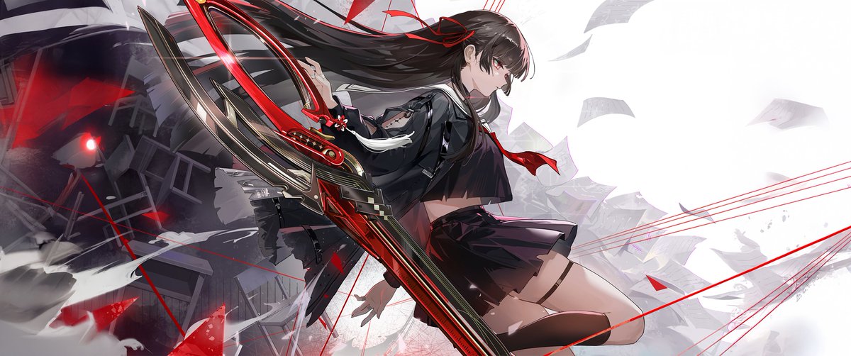 ✂️
Ultra wide display 8K 9000 × 3767 
#鳴潮 #WutheringWaves #千咲 #千咲ちゃん #Chisa