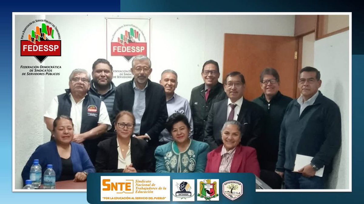 El Mtro. <a href="/agusaviles1/">Agustín Avilés</a> sostuvo #ReuniónDeTrabajo con los Dirigentes de los Sindicatos que integran la <a href="/Fedesspedomex/">FedesspEdoMex</a>, quienes plantearon la problemática y necesidades apremiantes de sus agremiados.
<a href="/pedrojoseescar3/">pedro jose escarcega delgado</a> <a href="/censntsict/">SNTSICT</a> <a href="/marudavalos29/">Maru Dávalos</a> 
<a href="/mariogomezgg/">Mario  Gómez</a> <a href="/CarlosCruzCas11/">Carlos Cruz Castelán</a>