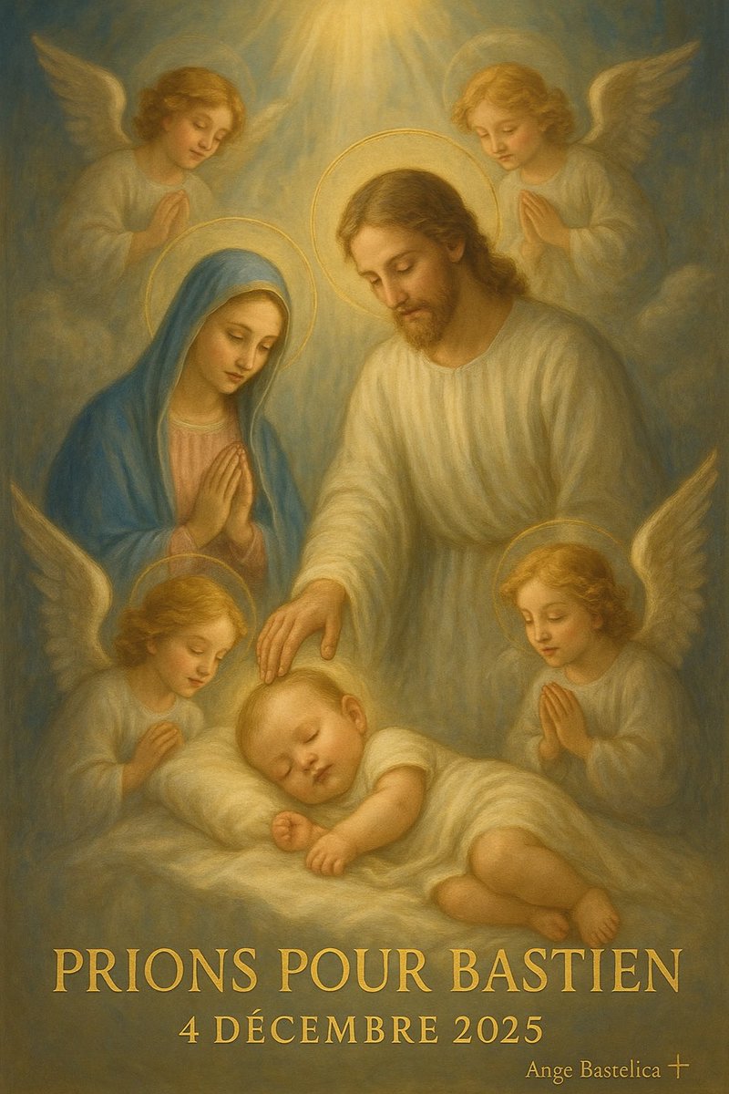✅ Cinquième jour de prière pour Bastien un petit ange de 7 mois BASTIEN ❤️ 🥰🙏

Chers frères et sœurs en Christ,

Aujourd’hui, je viens à vous le cœur lourd mais rempli d’espérance. Je vous demande de vous unir dans une chaîne de prière puissante pour un petit trésor de 7 mois
