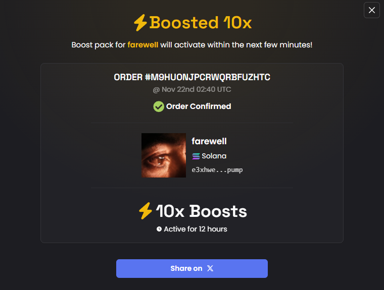 loadingstillx's tweet image. ANOTHER ONE!!

120x boost on $farewell 

one more boost before the night shift, just wanna say super proud of you chads

haven&apos;t seen this strength in community in a while, especially in these markets conditions.