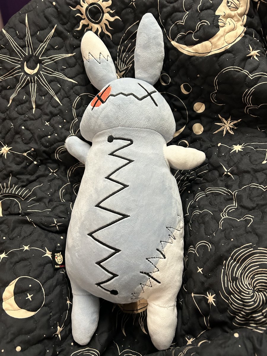 nat24668's tweet image. Trying to starve out a flu, medicine, insomnia all spazzed me out yesterday 🥴 Today, as the song goes, I’ve become so nuuuumb 🎶 Signing off early to rest and kick this darn thing once and for all. With my stress fighter. I keep lavender in the bag inside. #PlushieDreadfuls