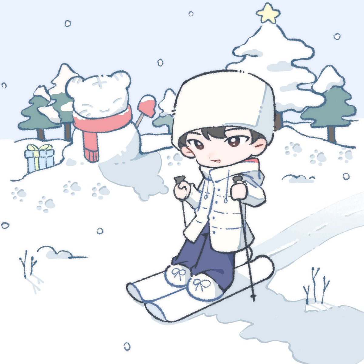 eggnemesis's tweet photo. #HOSHI 
❄️⛄️ https://t.co/aZ1U0dRiWa