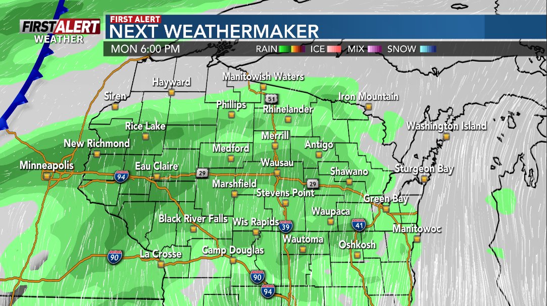 Jeremy_WSAW's tweet image. #FirstAlertWeather: The opening of the gun deer hunting season will be dry and cool. The next weather maker arrives as holiday travel ramps up. #wsawwx #wiwx
Forecast: wsaw.com/2025/11/21/coo…