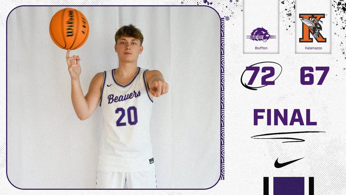 BlufftonUMbk's tweet image. Beavers WIN on the road‼️

#STAC 🪵
🟣⚪️