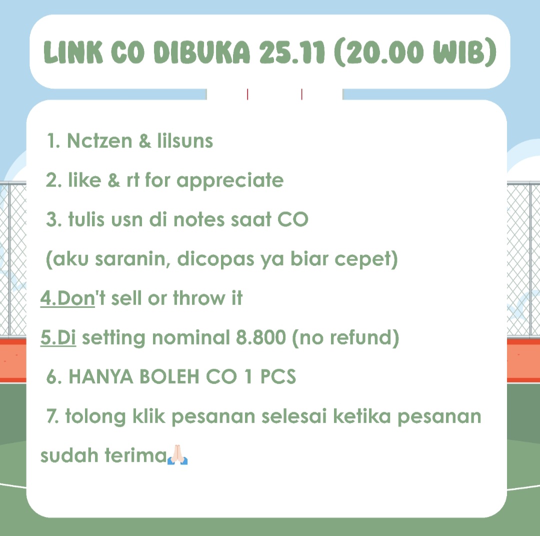 🐱 ONLINE FREEBIES CHENLE'S DAY 🐱
— by <a href="/jihanwon17/">Tacha (call me Aca)🐹</a> &amp; <a href="/berrykstuff/">Berrykstuff || C0mm1ssion open</a> 

★ nctzen &amp; lilsuns
★ RT &amp; Like for appreciate 
★ LINK DI BUKA 25.11 (20.00 WIB)
★ CEK &amp; PATUHI RULES
★ link 🍊 s.shopee.co.id/8fKj8yGizE

drop @ usn if you want to be tag 😍📸 (wajib pakai @)