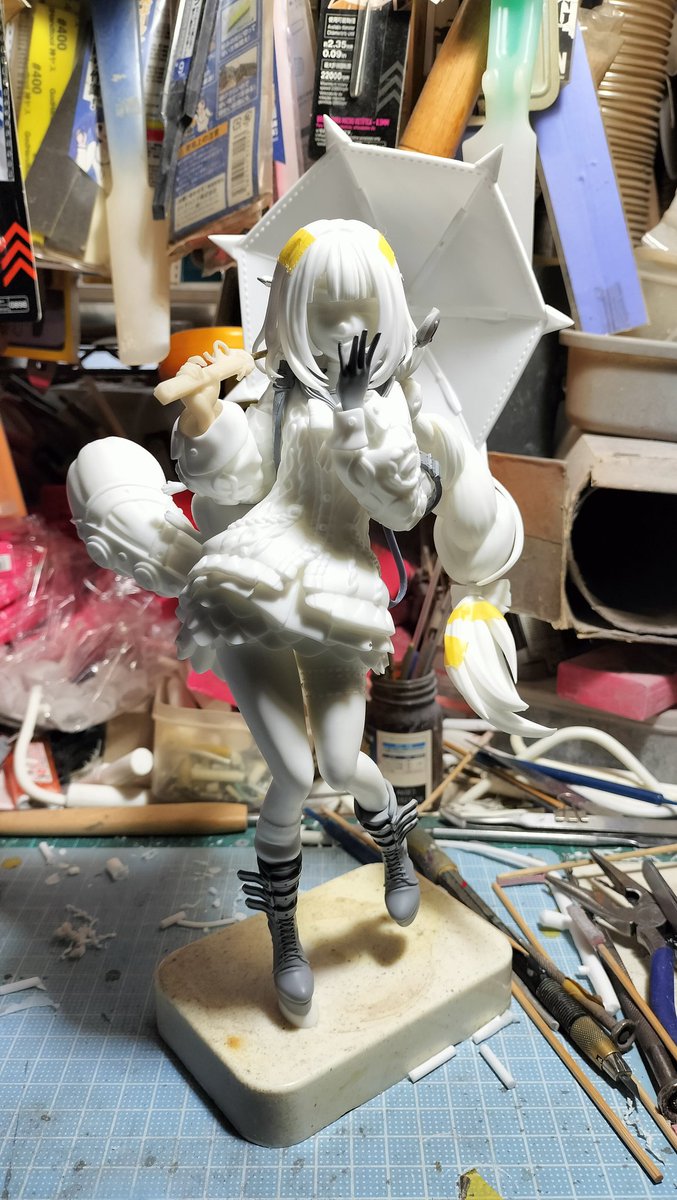 hiro16's tweet image. 仮組み中ー

#ゼンゼロ 
#浮波柚葉 
#となモ8