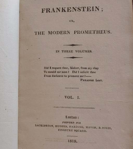 truthstreamnews's tweet photo. Just learned the most widely read Frankenstein is a heavily edited, more "conservative" version Mary Shelley was pressured to put out in 1831 that tones down the "revolutionary" ideas in the 1818 original, so now I've got to read the "uncensored" version to get the real story as it was written and intended by the author.