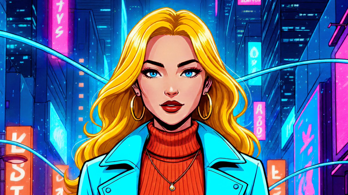 In the Heart of the City, She Finds Her Own Direction
She moves through the buzzing streets with a calm that outshines the chaos—grace in every step, fire in her eyes.
#AIart #aiartist #popart #neoncity
