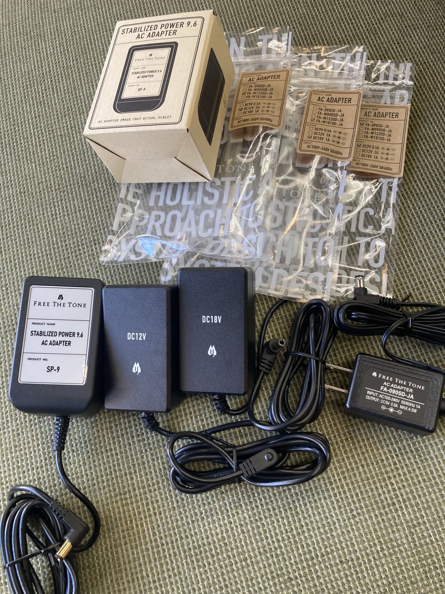 apollonmusic's tweet image. Free the tone 電源アダプタ各種ございます!

#freethetone