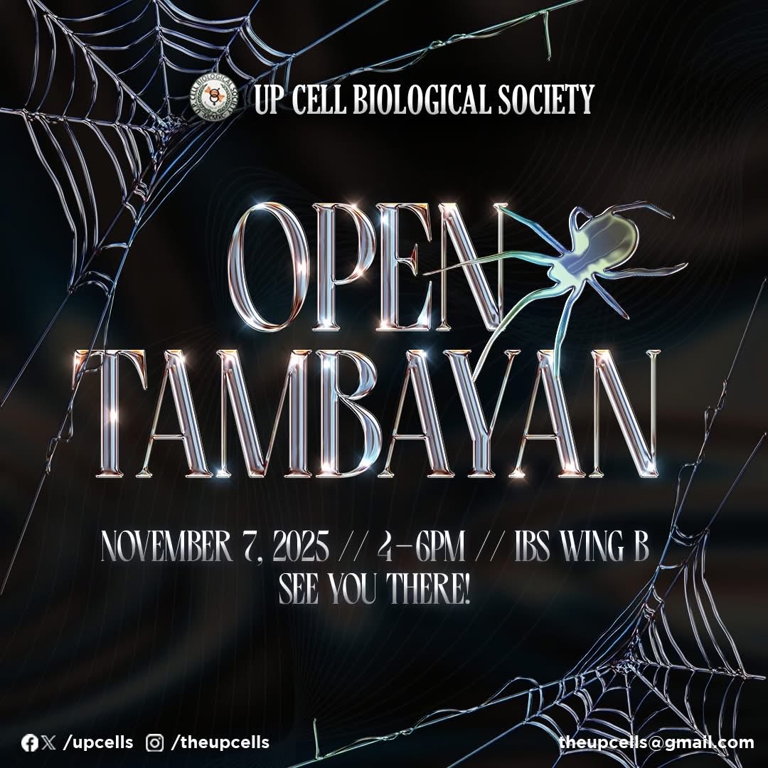 upcells's tweet image. 𝐑𝐞𝐚𝐝𝐲 𝐭𝐨 𝐰𝐞𝐚𝐯𝐞 𝐜𝐨𝐧𝐧𝐞𝐜𝐭𝐢𝐨𝐧𝐬 𝐭𝐡𝐢𝐬 𝐎𝐩𝐞𝐧 𝐓𝐚𝐦𝐛𝐚𝐲𝐚𝐧? 🕸️

In celebration of the UP Cell Biological Society’s anniversary, we’re giving back to the community by hosting an 𝐎𝐩𝐞𝐧 𝐓𝐚𝐦𝐛𝐚𝐲𝐚𝐧