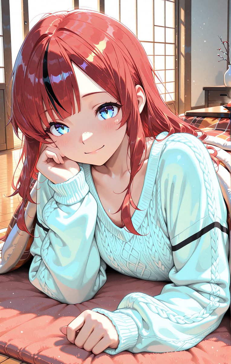 Ri8mqqHZgzQB6V's tweet image. テーマ：冬とあたたかい
といえばやっぱり【こたつ】🍊

えいむちゃん参加します(*&apos;▽&apos;)💕
今日は丁度お休みで作れてよかった😌

#AIWinterFestival2025