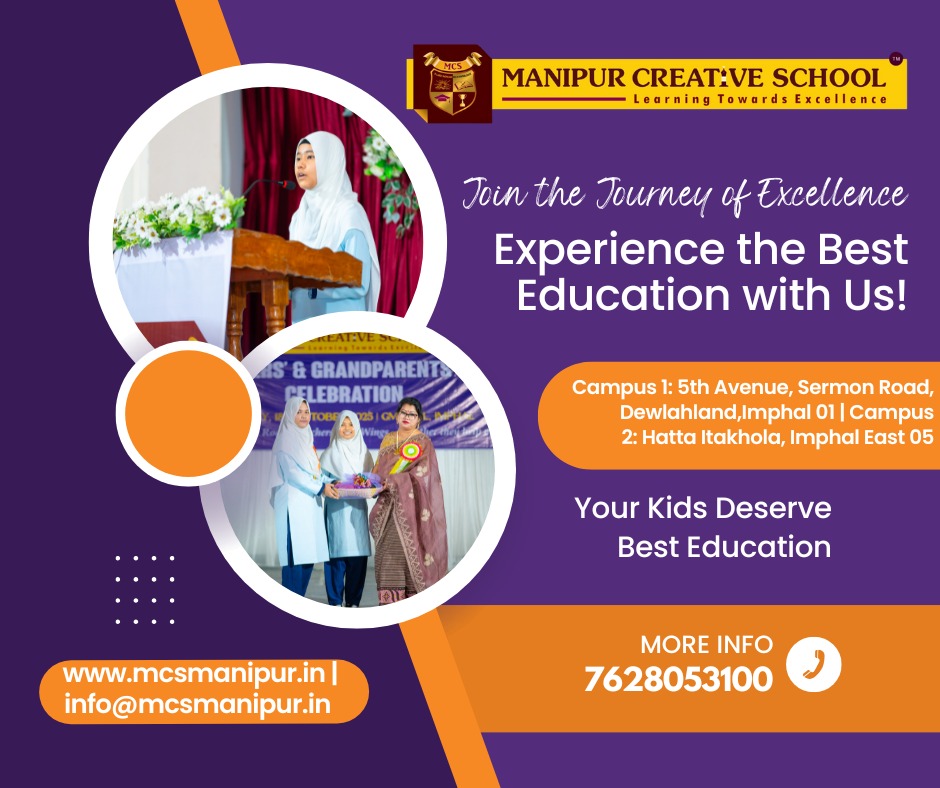 MCSImphal's tweet image. ✨ Journey of Excellence!
Give your child the best education at Manipur Creative School - where learning meets values.
📍 Dewlahland, Imphal
📍 Hatta, Imphal East

🌐 mcsmanipur.in | 📞 7628053100
Your kids deserve the best!