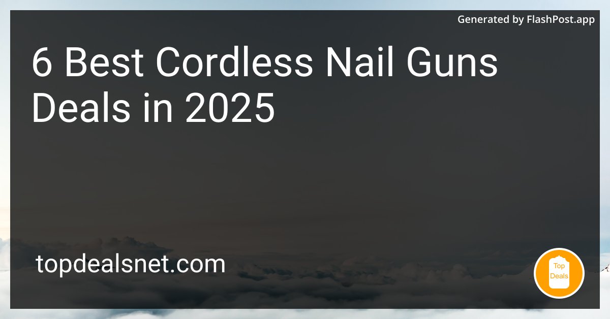 devhubbycom's tweet image. Are these nail guns so impressive they&apos;ll make my toolbox feel inferior?

Source: topdealsnet.com/blog/best-cord…

#PowerTools #HomeRenovation #WorkshopTools #HandymanTools #cordless #guns