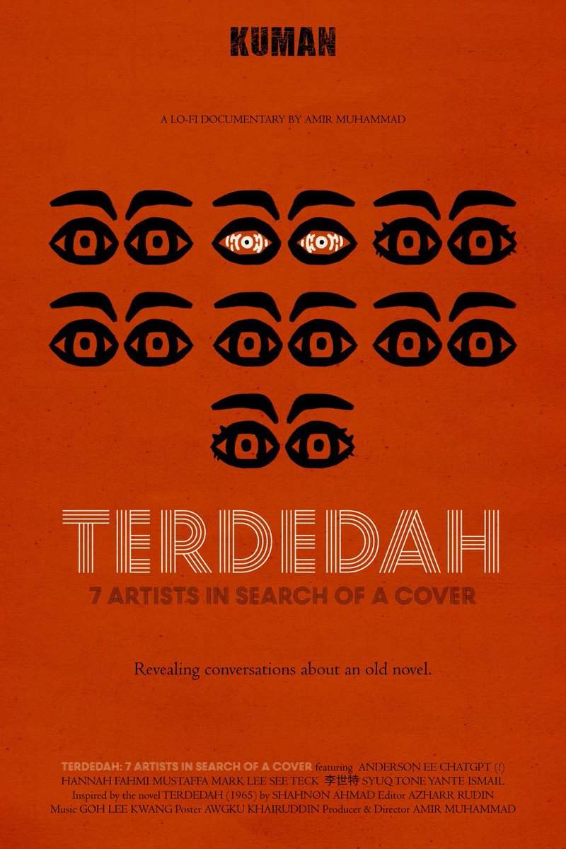 Including my new documentary, TERDEDAH: 7 Artists in Search of a Cover, which screens Saturday night. 

It's inspired by a Shahnon Ahmad novel that has been out of print for decades. 

Jumpa kat Tanjung!