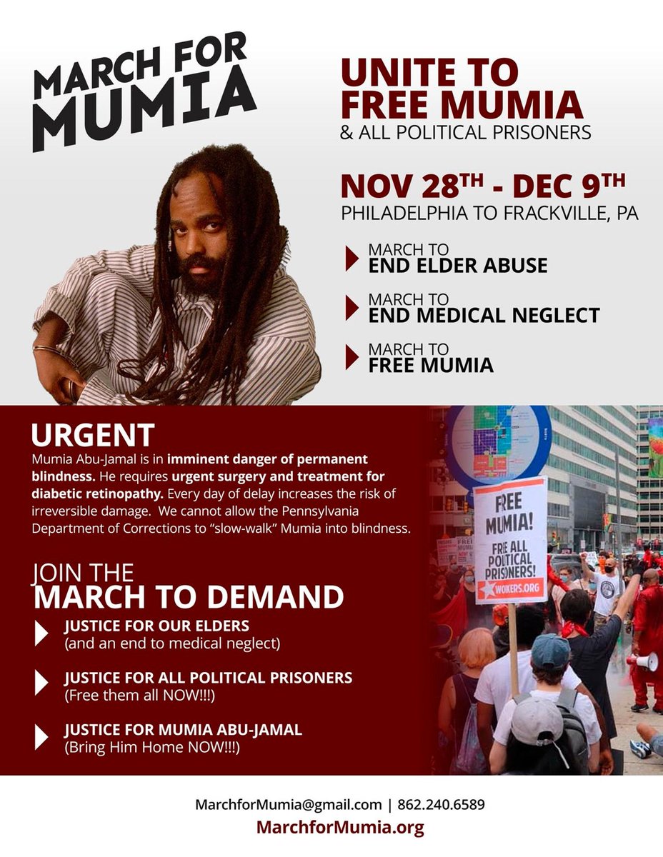 ZayidBaba's tweet image. On the bday of my big sister Pam Africa, let the record reflect that I absolutely will be among those doing the LONG MARCH FOR MUMIA! marchformumia.org 
#MumiaAbuJamal!
@Mobilize4Mumia 
@BringMumiaHome 
@JamalJournal 
@MXGMNational 
@MXGMPhilly 
@blmgrassroots 
@WBAI 
@KBLA