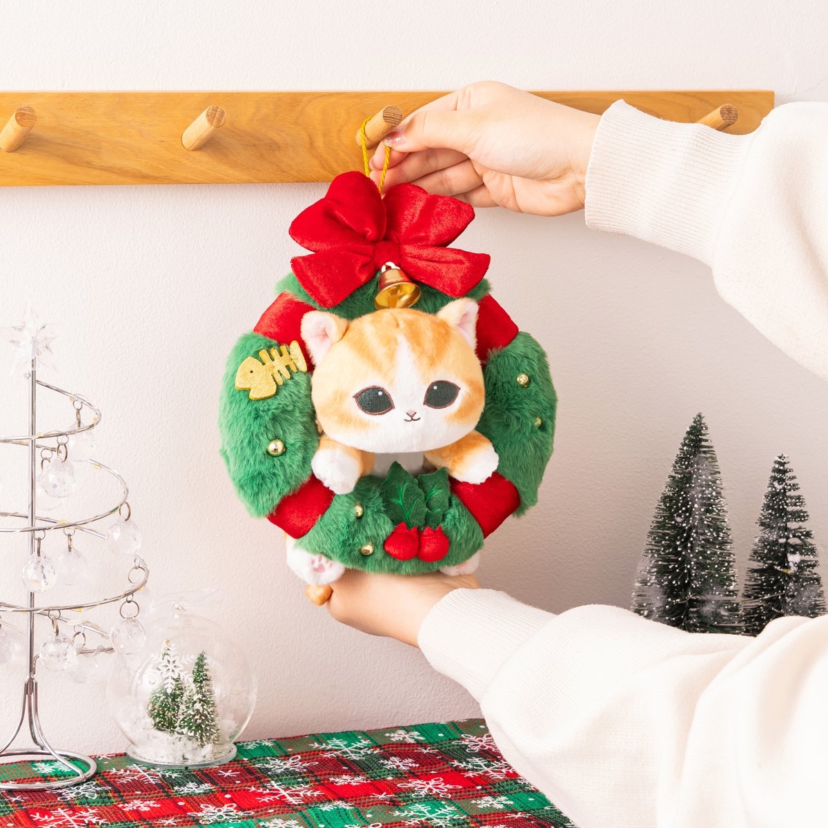 🎄新商品🎄 #mofusand 『クリスマスリースぬいぐるみ』 3,850円(税込