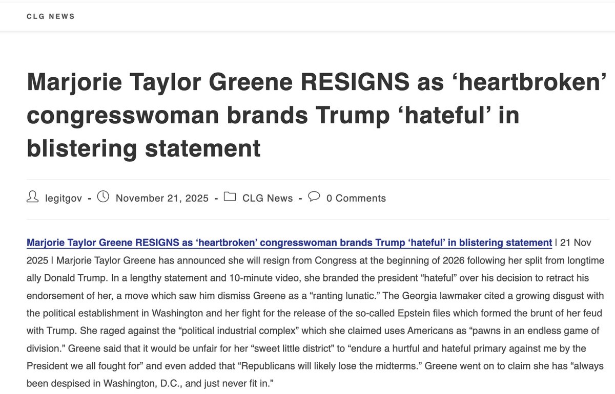 The zionists running America forced MTG to retire from Congress, no doubt with threats. This nation is utterly occupied. #AZAPAC is our only hope. (Link below.)