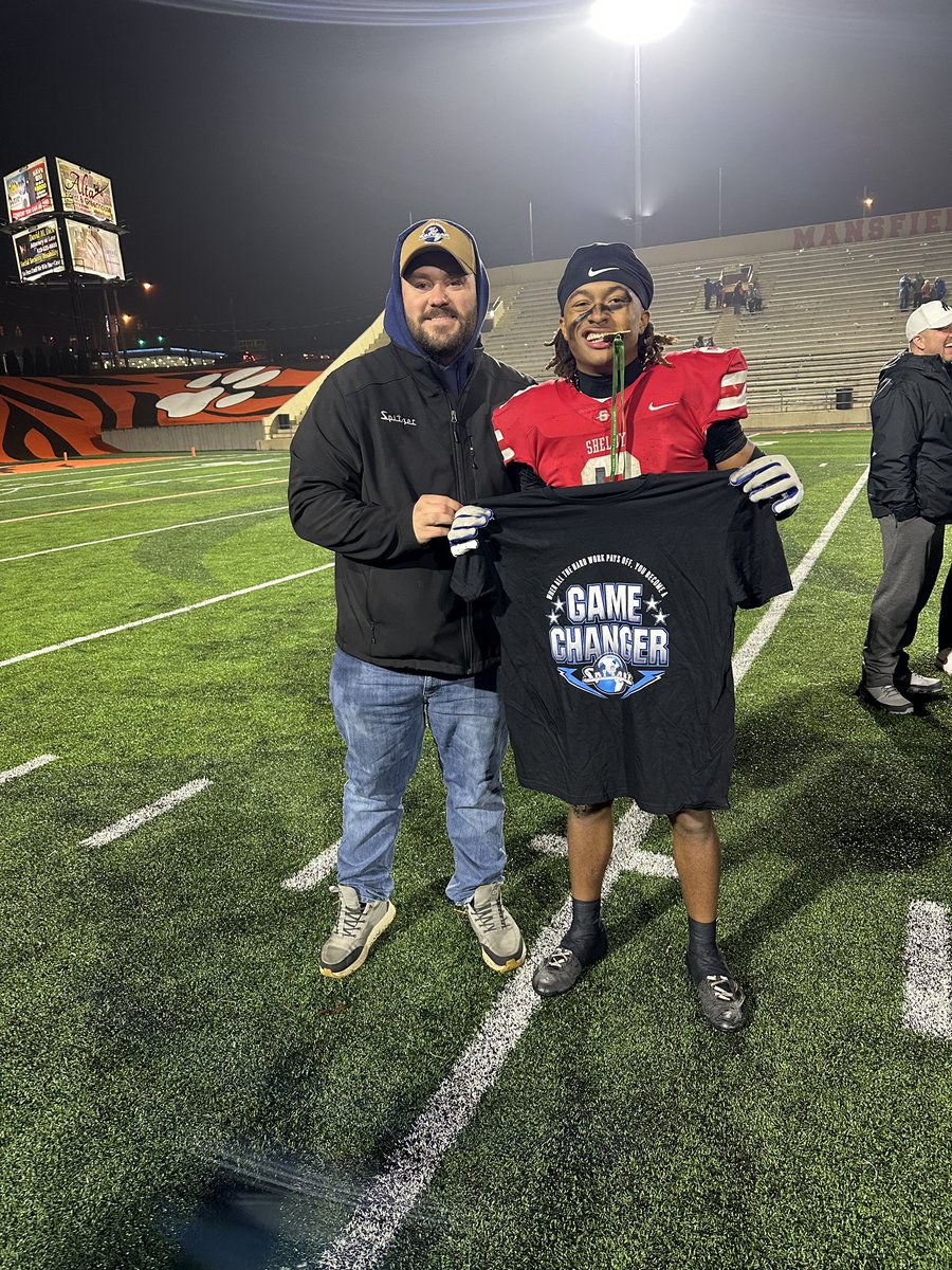 CONGRATULATIONS Brayden DeVito! 
Your Spitzer Game Changer Player of the Game! 🏅🐾

This team came to MAKE HISTORY, and they did.. Your Shelby Whippets are REGIONAL CHAMPS for just the second time in school history and are officially headed to STATE!

#WhippetNation #GameChanger
